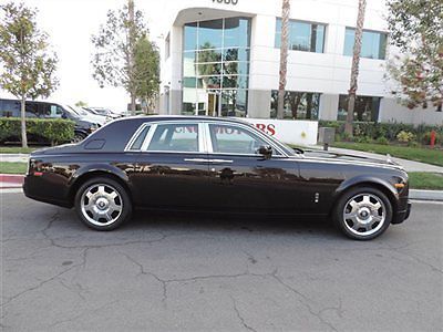 2007 rolls royce phantom sedan black kirsch brown 7 in stock stunning color