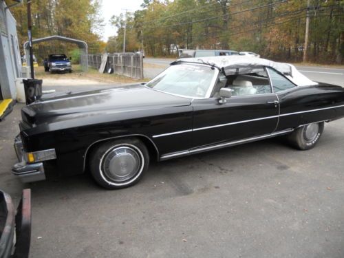 Cadillac convertible  1973 cadillac eldorado  parade boot black