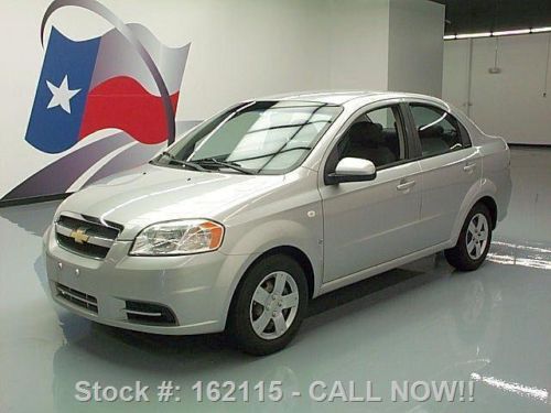 2007 chevrolet aveo ls sedan auto air conditioning 64k texas direct auto