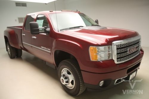 2014 drw denali crew 4x4 navigation sunroof leather heated rear dvd diesel