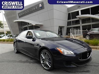 New 2014 maserati quattroporte gts ferrari v8 blue nav loaded