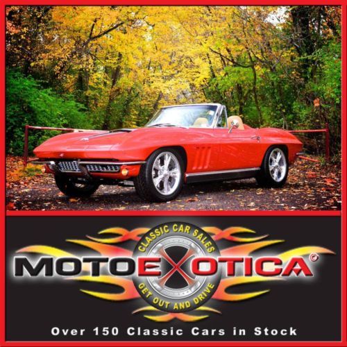 1966 corvette convertible resto-mod, ls3 crate engine,to much to list -lqqk!!!!!