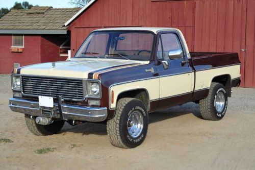 Sharp original 1978 chevy silverado k10 fleetside 4wd pickup 350/350 ps pdb ac