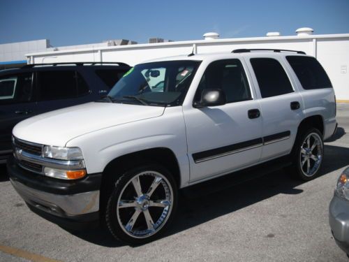 2005 chevrolet tahoe ls suv* 1-owner florida!*premium wheels/tires 24&#039;s*2-dvd&#039;s!