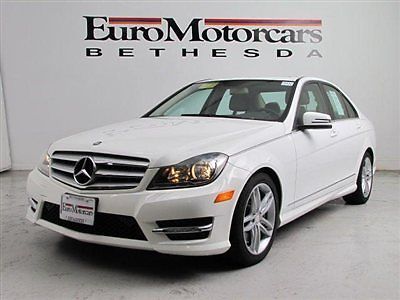 C300 4matic c 300 navigation white mercedes best deal dealer 13 warranty low