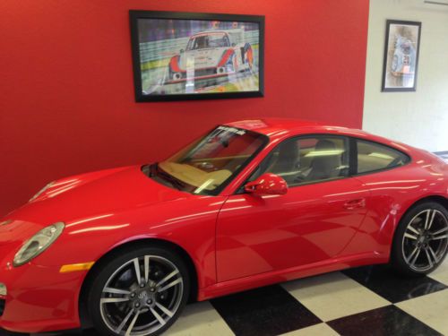 2011 red porsche 911 carrera coupe 2-door 3.6l