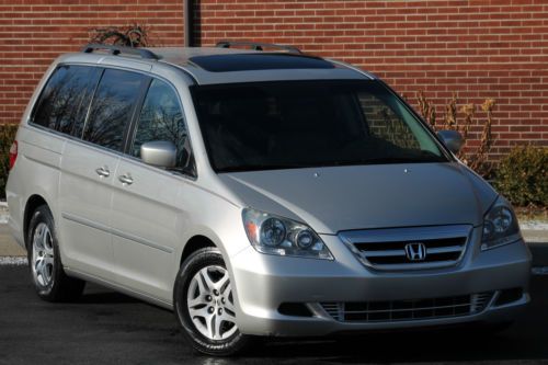 2006 honda odyssey ex-l res dvd heated-leather sunroof clean carfax no reserve~!