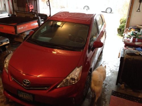 Red 2012 toyota prius v 2, &lt;25,000 miles