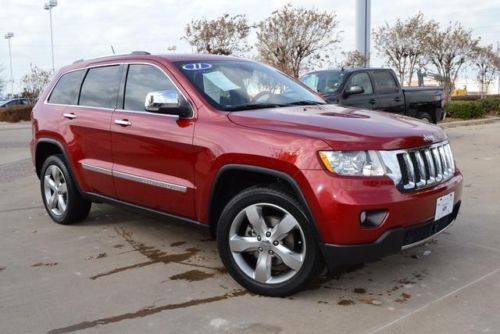 2011 jeep grand cherokee overland, nav, moonroof, heated seats/steering, 1-owner