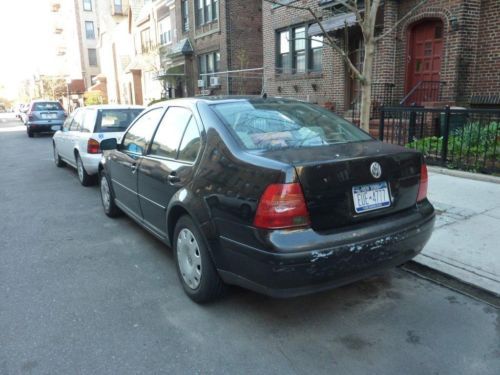 2001 volkswagen jetta sedan 1.8l black in nyc check engine is on