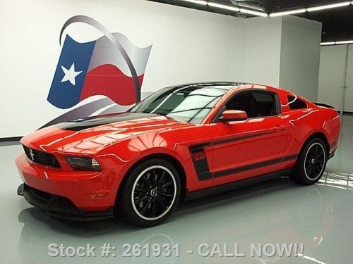 2012 ford mustang boss 302 5.0l v8 6-spd 19&#034; wheels 3k texas direct auto