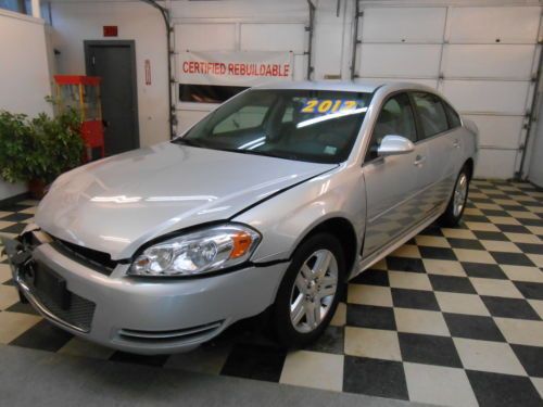 2012 chevrolet impala lt 16k no reserve salvage rebuildable good airbags