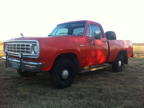 1975 dodge 4x4  classic mopar rat rod shop truck