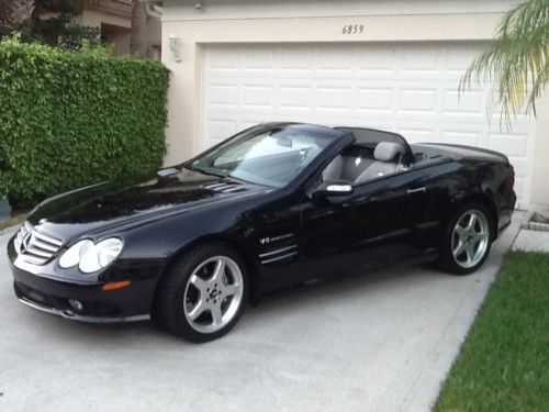 2004 mercedes  convertible sl 55 amg 5.5l v8 super charged, 493 hp florida  car