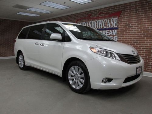 2011 toyota sienna ltd awd navigation limited white rear dvd warranty