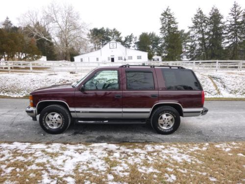 1995 chevrolet tahoe ls 4x4 md inspected one owner low miles no reserve