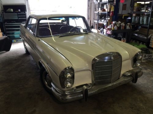 1963 mercedes benz 300se w112 coupe db050 white manual with sunroof