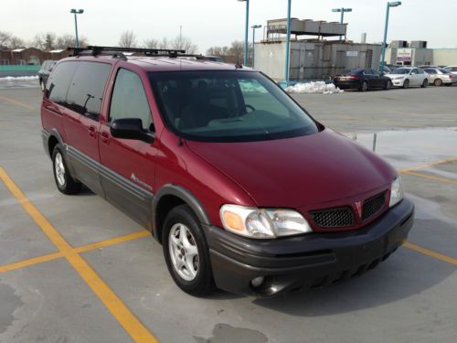 2005 pontiac montana mini passenger van 4-door 3.4l one owner no reserve loaded