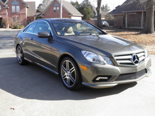 2010 e550 coupe, launch edition amg panoroof nav camera, 26,146 mi, clean carfax