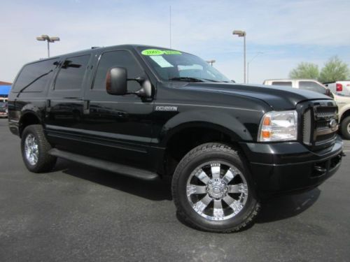 2005 ford excursion xlt 4x4 powerstroke diesel suv loaded dvd low miles nice!!!