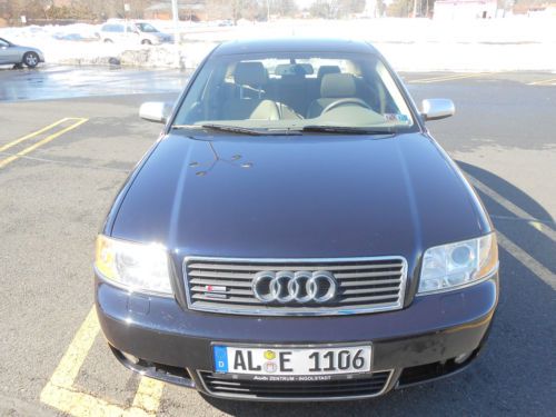 Audi a6 2.7t quattro v6 turbo/s-line/6-speed manual/ming blue