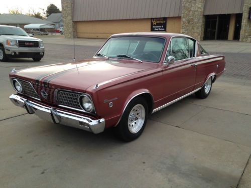 1966 plymouth barracuda formula s two door hardtop automatic 273 v8 nice &amp; rare!