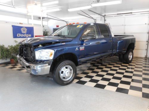 2007 dodge ram 3500 diesel crew cab dually 4x4 72k  no reserve salvage damaged