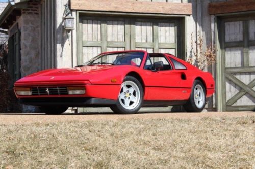 1987 ferrari 328 gts red over black one owner low miles! corvette killer!