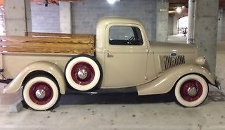 1935 vintage antique ford pickup truck updated 12 volt system wood side panels