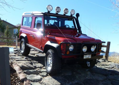 1997 land rover defender 90 red - 61k miles