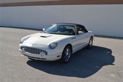 2002 ford thunderbird v8, rare red interior, low miles