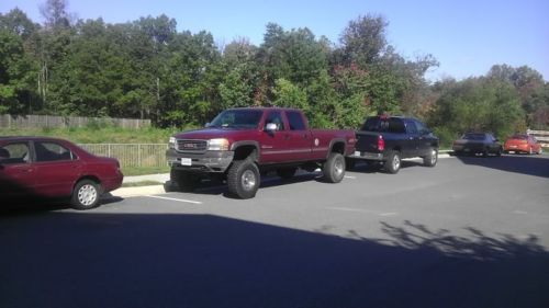 2002 gmc sierra 2500 hd sle crew cab pickup 4-door 6.6l duramax 4wd lifted