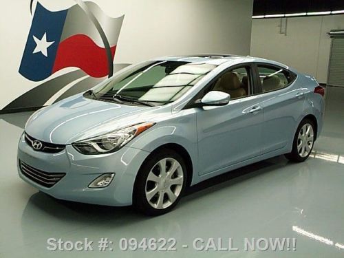 2011 hyundai elantra ltd heated leather sunroof 54k mi texas direct auto