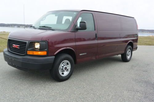 2005 gmc savana 3500 extended cargo van 6.0l v8 155&#034; wb long chassis