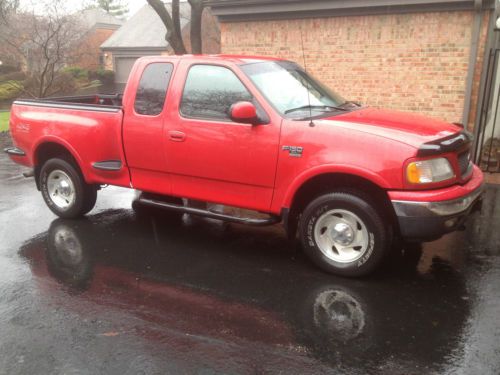 2000 red f150 4x4 v8 off road pkg only 87k exellent cond