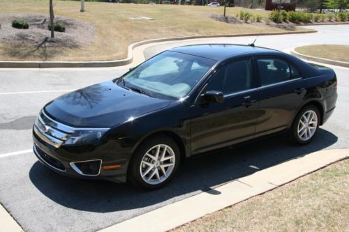 2012 ford fusion sel sedan 4-door 3.0l-leather-black