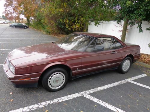 1987 cadillac allante base convertible 2-door 4.1l with hardtop