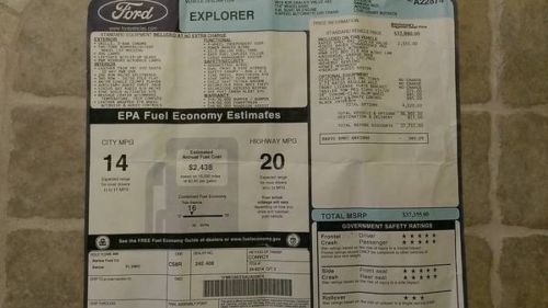 2010 Ford Explorer Eddie Bauer Sport Utility 4-Door 4.0L 1 Florida Owner, US $16,200.00, image 4