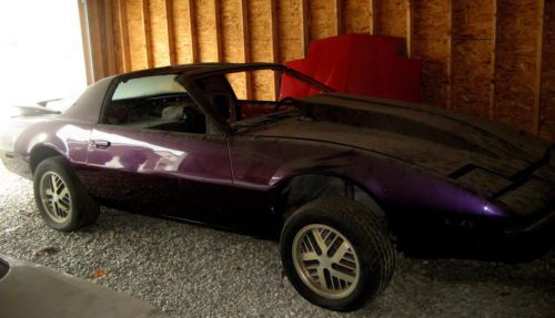 1987 estate sale,resto needs completed,t-top,350 motor,custom purple pearl paint