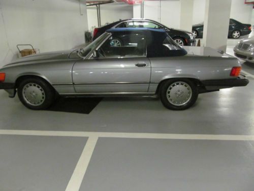 BLUE GRAY 1988 560 SL. 88K MILES COLD AIR NEW TOP, TIRES, BATTERY. ENGINE = 10, image 11