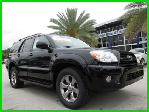 07 black 4-runner limited v6 4l 4wd suv *jbl cd changer *heated leather seats*fl