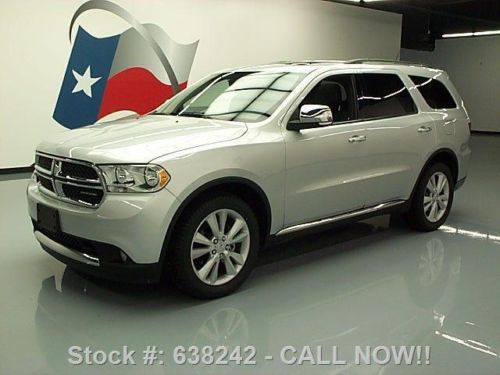 2011 dodge durango crew sunroof nav rear cam 20&#039;s 34k texas direct auto