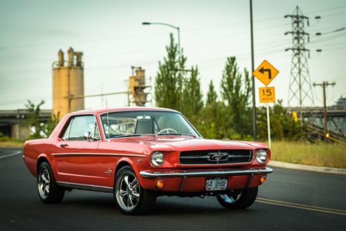 1964 1/2 mustang coupe v8 c4 auto mild custom engine upgrade clean!