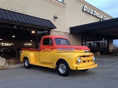 51 ford f-1 pick up truck frame off show winner 0riginal flathead v8 oak bed