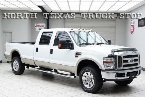 2008 ford f350 diesel 4x4 srw long bed lariat heated leather crew cab