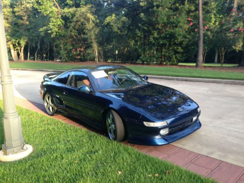 1991 mr2 turbo blue looks like new performance suspension 18 inch wheels t-tops
