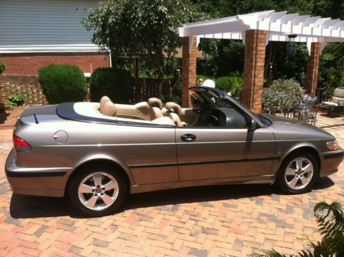 2002 saab 9-3 se convertible...excellent &amp; beautiful &amp; rare one owner!!!!!!!
