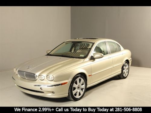 2006 jaguar x-type 3.0l awd sunroof leather wood xenons prem sound ac clean !