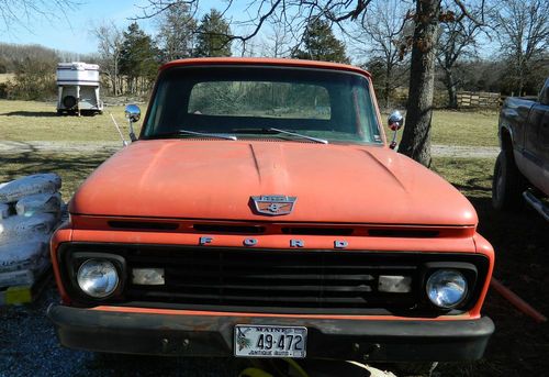 Orange 63 ford f100 collectors