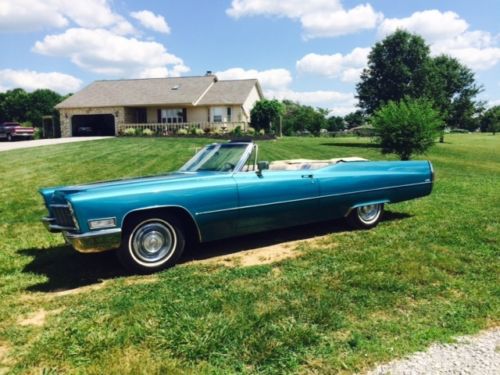 1968 cadillac deville base convertible 2-door 7.7l